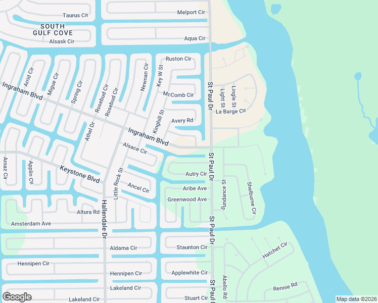 map of restaurants, bars, coffee shops, grocery stores, and more near 15109 Ingraham Boulevard in Port Charlotte