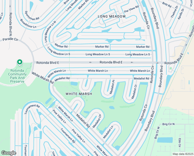 map of restaurants, bars, coffee shops, grocery stores, and more near 75 Medalist Road in Rotonda West