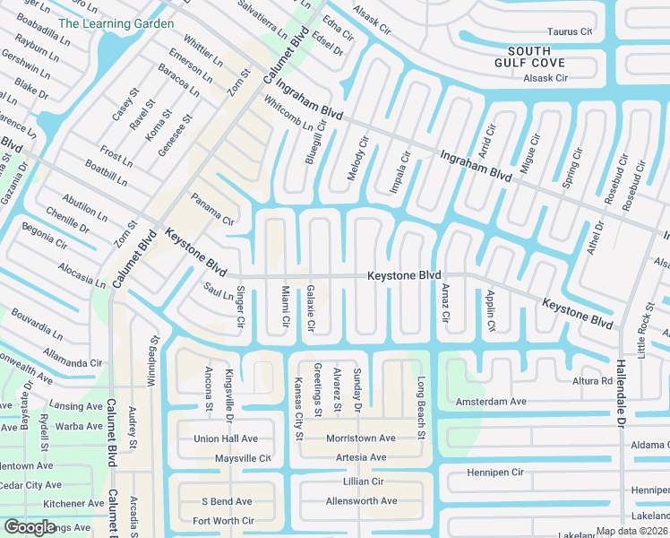 map of restaurants, bars, coffee shops, grocery stores, and more near 14136 Keystone Boulevard in Port Charlotte