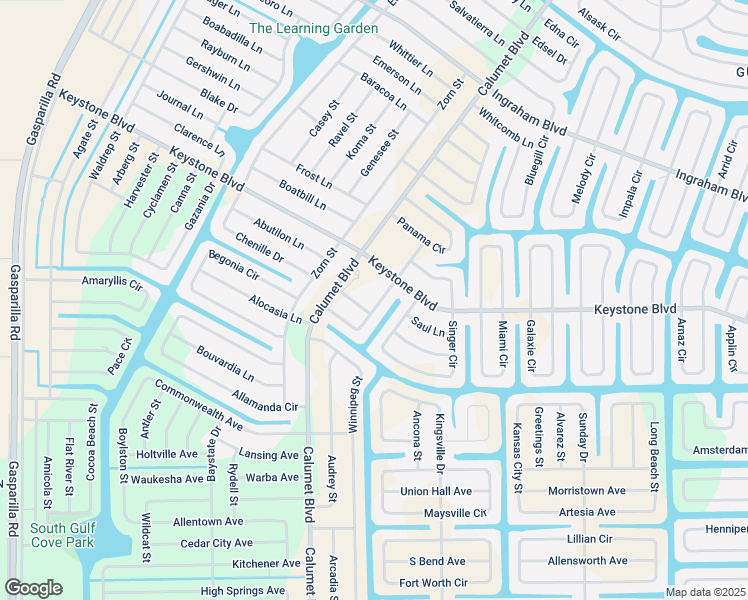 map of restaurants, bars, coffee shops, grocery stores, and more near 9421 Wacker Terrace in Port Charlotte