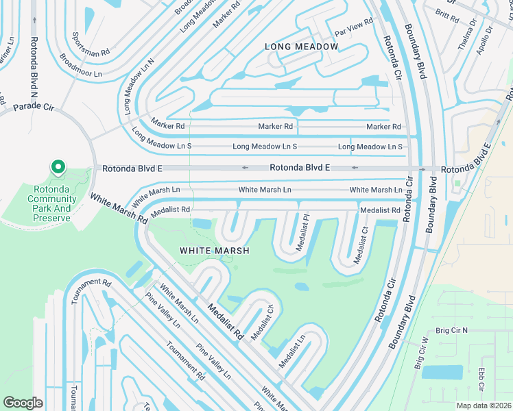 map of restaurants, bars, coffee shops, grocery stores, and more near 77 Medalist Road in Rotonda West