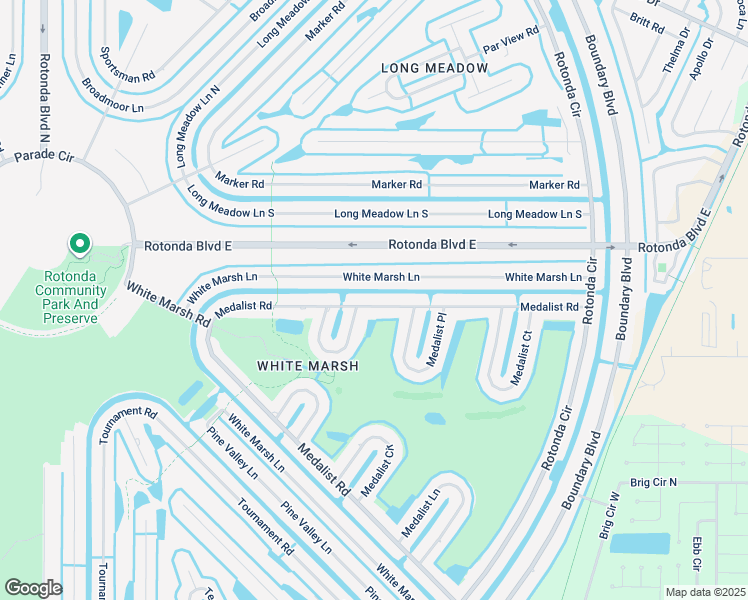 map of restaurants, bars, coffee shops, grocery stores, and more near 75 Medalist Road in Rotonda West