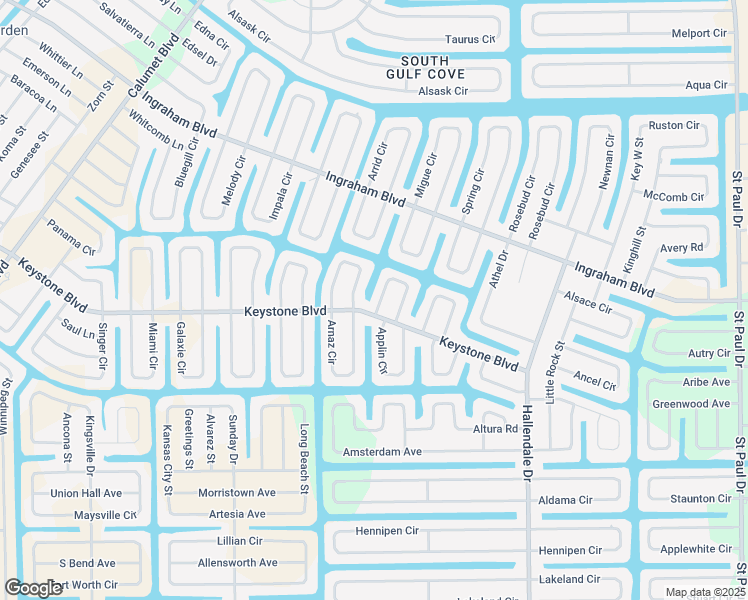map of restaurants, bars, coffee shops, grocery stores, and more near 9450 Modesto Circle in Port Charlotte
