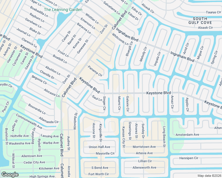 map of restaurants, bars, coffee shops, grocery stores, and more near 9277 Miami Circle in Port Charlotte