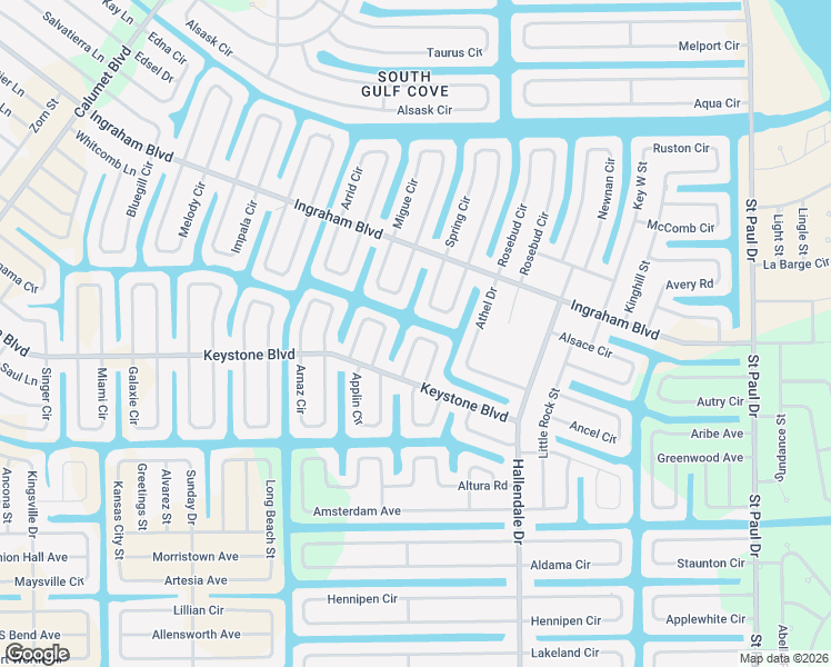 map of restaurants, bars, coffee shops, grocery stores, and more near 9537 Attica Circle in Port Charlotte