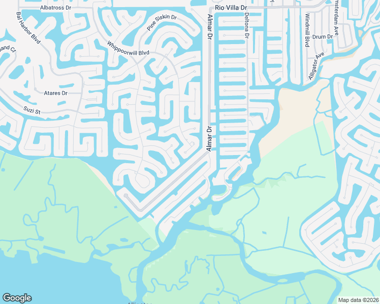 map of restaurants, bars, coffee shops, grocery stores, and more near 1227 Whippoorwill Court in Punta Gorda