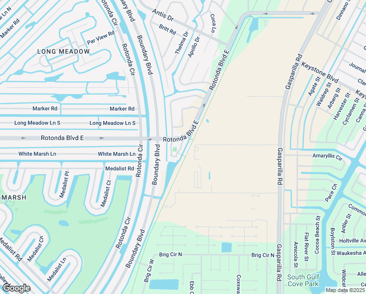 map of restaurants, bars, coffee shops, grocery stores, and more near 9850 Fiddlers Green Circle in Rotonda West
