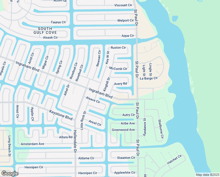 map of restaurants, bars, coffee shops, grocery stores, and more near 15426 Longview Road in Port Charlotte