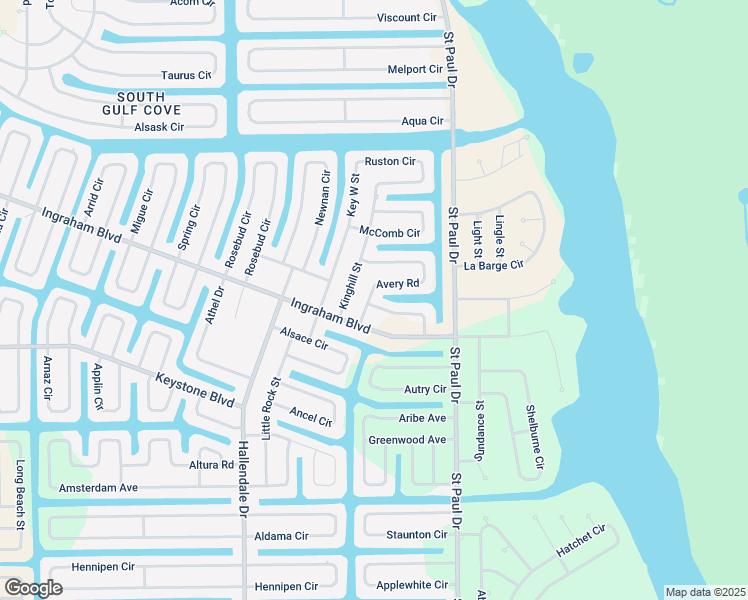 map of restaurants, bars, coffee shops, grocery stores, and more near 15426 Longview Road in Port Charlotte
