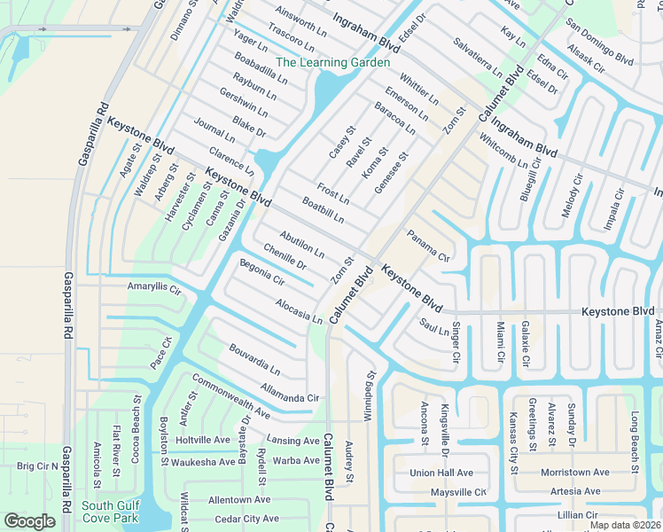 map of restaurants, bars, coffee shops, grocery stores, and more near 13565 Abutilon Lane in Port Charlotte