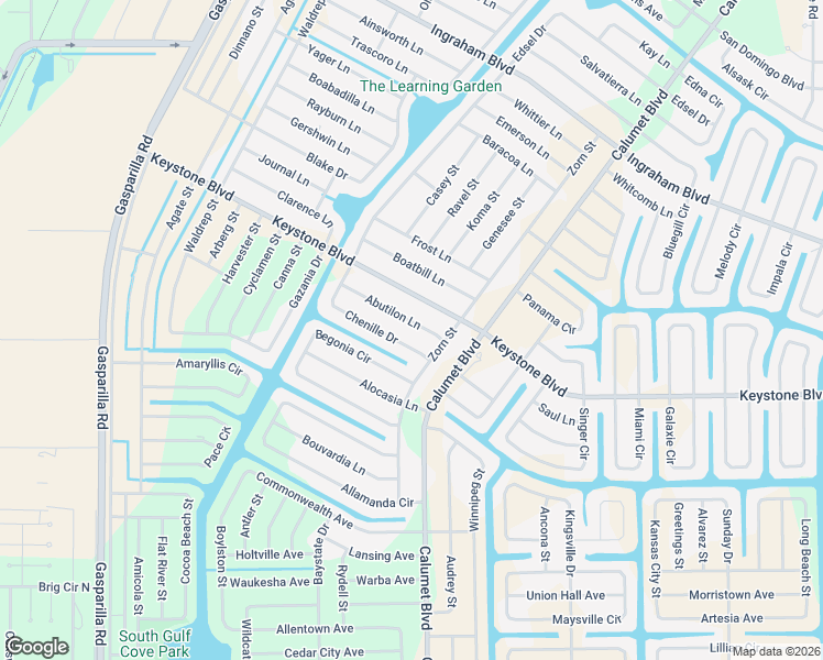 map of restaurants, bars, coffee shops, grocery stores, and more near 13565 Abutilon Lane in Port Charlotte