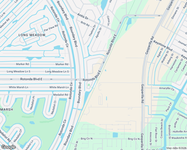 map of restaurants, bars, coffee shops, grocery stores, and more near 109 Lomas Road in Rotonda West