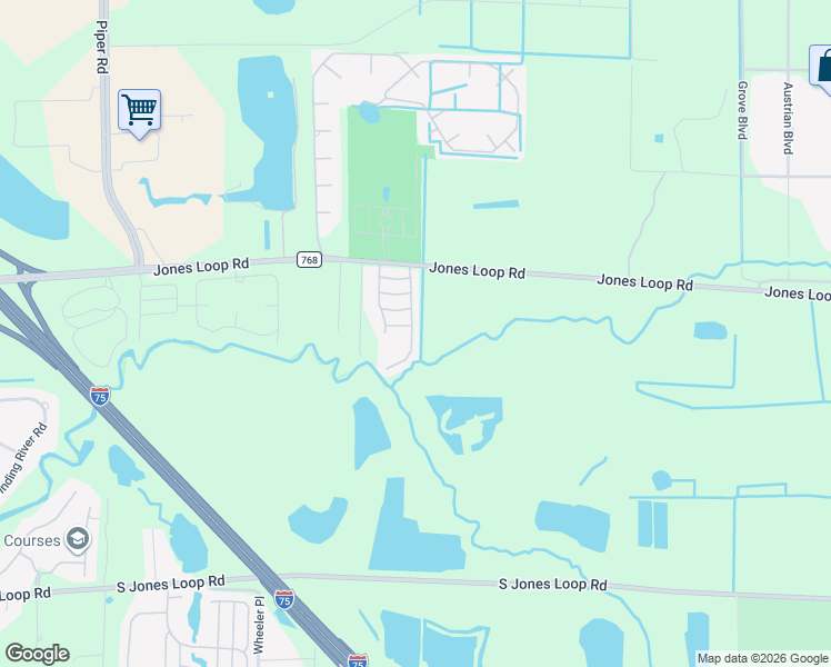 map of restaurants, bars, coffee shops, grocery stores, and more near Riverwood Drive in Punta Gorda