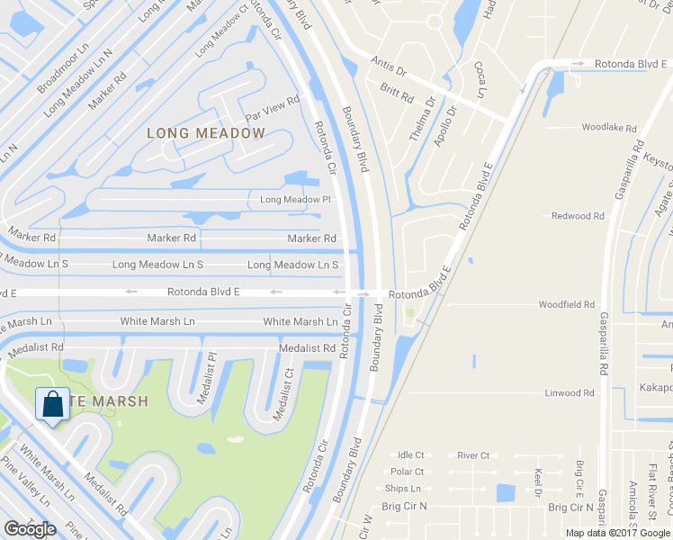 map of restaurants, bars, coffee shops, grocery stores, and more near 291 Long Meadow Lane South in Rotonda West