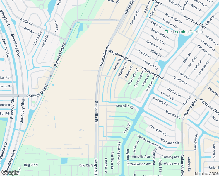 map of restaurants, bars, coffee shops, grocery stores, and more near 9292 Agate Street in Port Charlotte