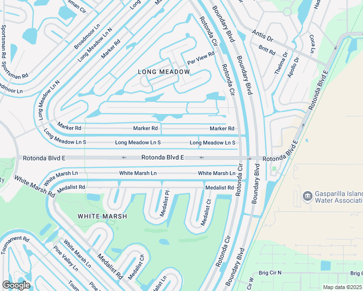 map of restaurants, bars, coffee shops, grocery stores, and more near 255 Long Meadow Lane South in Rotonda West