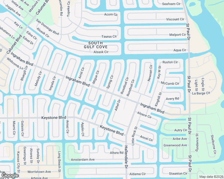 map of restaurants, bars, coffee shops, grocery stores, and more near 14786 Ingraham Boulevard in Port Charlotte