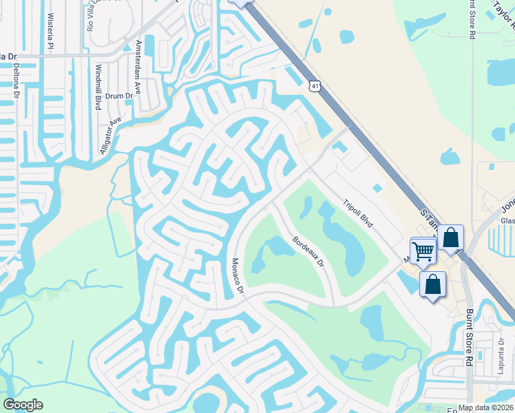 map of restaurants, bars, coffee shops, grocery stores, and more near 418 Monaco Drive in Punta Gorda
