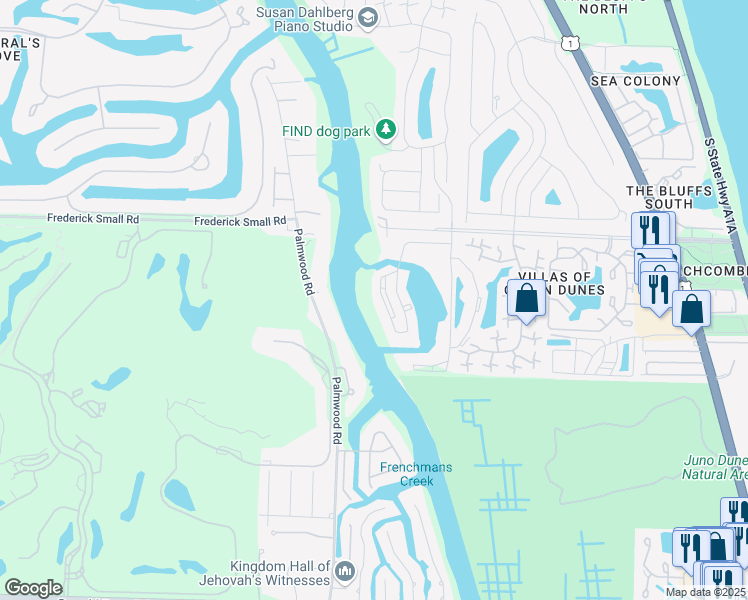 map of restaurants, bars, coffee shops, grocery stores, and more near 14740 Palmwood Road in West Palm Beach