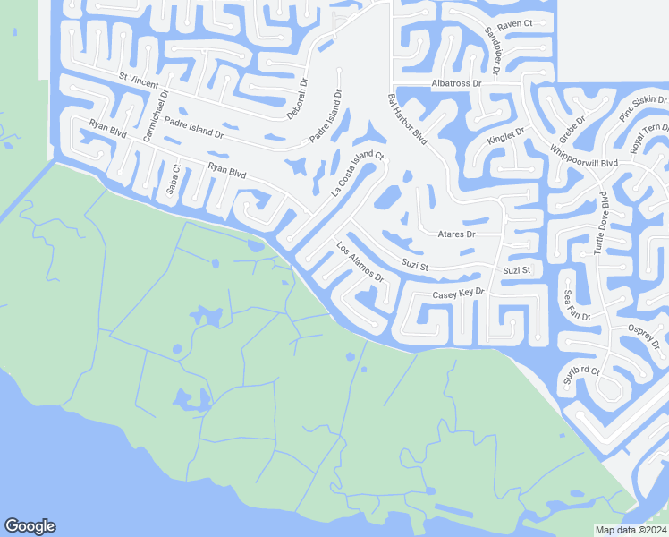 map of restaurants, bars, coffee shops, grocery stores, and more near 5015 Captiva Court in Punta Gorda