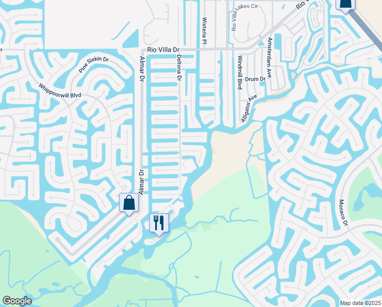 map of restaurants, bars, coffee shops, grocery stores, and more near 631 Tahiti Court in Punta Gorda