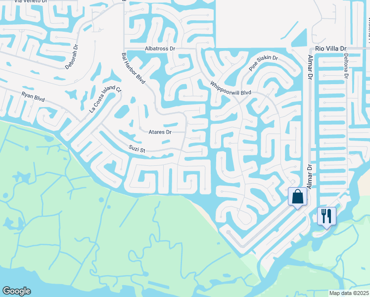 map of restaurants, bars, coffee shops, grocery stores, and more near 4000 Bal Harbor Boulevard in Punta Gorda
