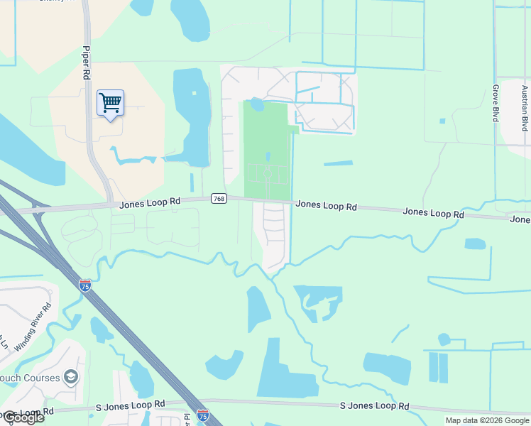 map of restaurants, bars, coffee shops, grocery stores, and more near 63 Foxwood Street in Punta Gorda