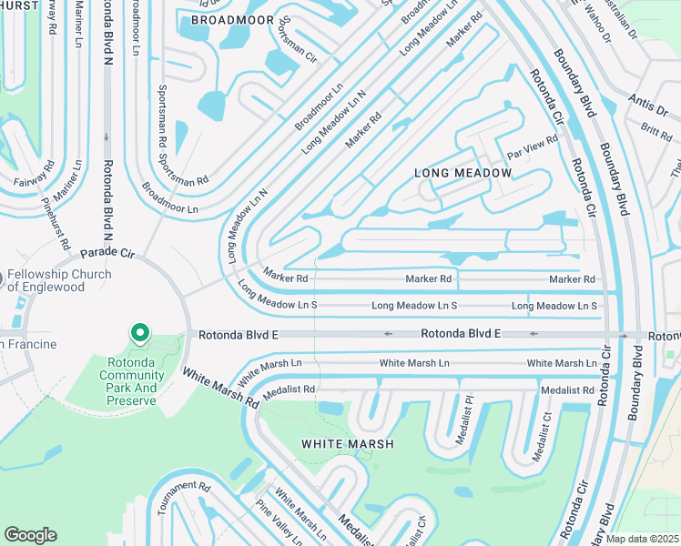 map of restaurants, bars, coffee shops, grocery stores, and more near 170 Marker Road in Rotonda West