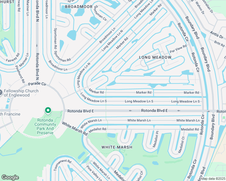 map of restaurants, bars, coffee shops, grocery stores, and more near 170 Marker Road in Rotonda West