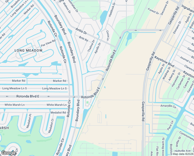 map of restaurants, bars, coffee shops, grocery stores, and more near 126 Lomas Road in Rotonda West