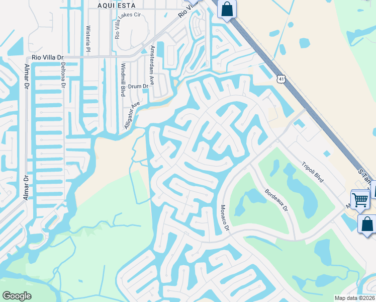 map of restaurants, bars, coffee shops, grocery stores, and more near 583 Toulouse Drive in Punta Gorda
