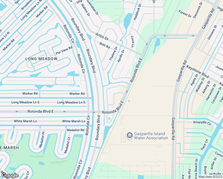 map of restaurants, bars, coffee shops, grocery stores, and more near 139 Crevalle Road in Rotonda West