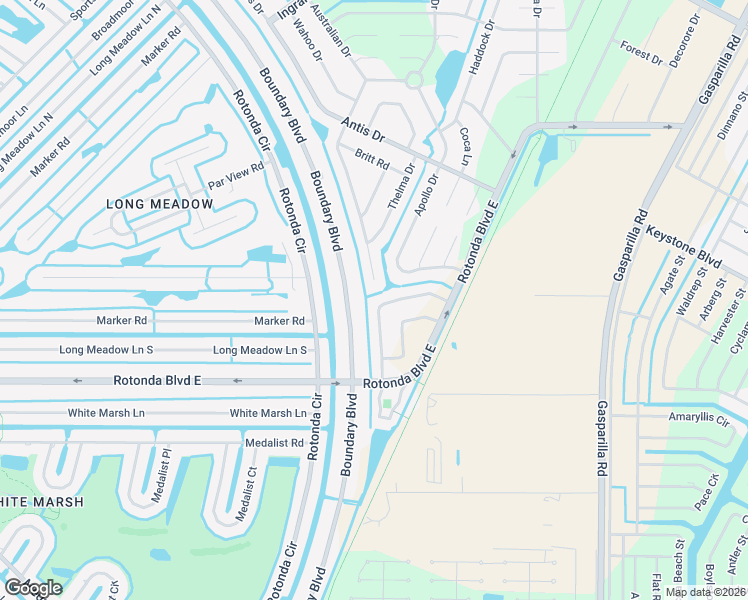 map of restaurants, bars, coffee shops, grocery stores, and more near 124 Crevalle Road in Rotonda West