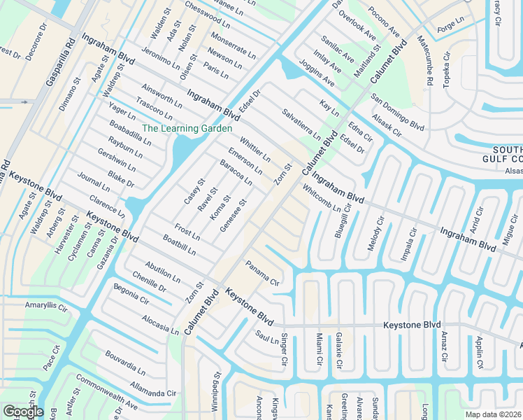 map of restaurants, bars, coffee shops, grocery stores, and more near 9205 Zorn Street in Port Charlotte