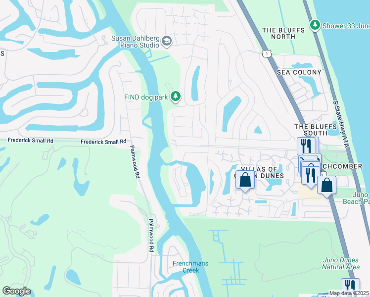 map of restaurants, bars, coffee shops, grocery stores, and more near 1314 Marcinski Road in Jupiter