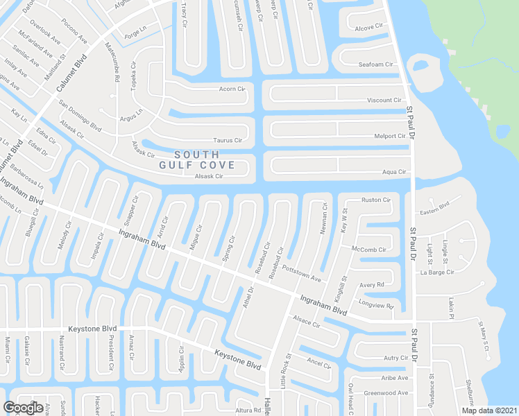 map of restaurants, bars, coffee shops, grocery stores, and more near 9364 Spring Circle in Port Charlotte