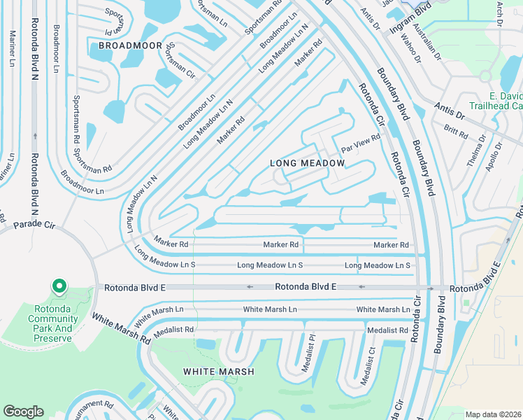 map of restaurants, bars, coffee shops, grocery stores, and more near 71 Long Meadow Place in Rotonda West
