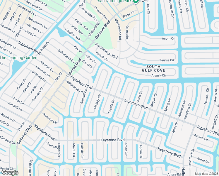 map of restaurants, bars, coffee shops, grocery stores, and more near 14474 Ingraham Boulevard in Port Charlotte