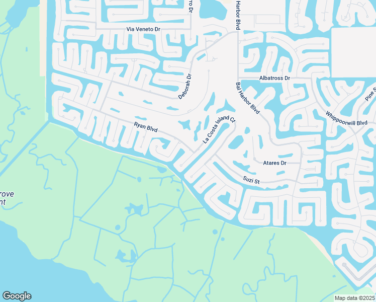 map of restaurants, bars, coffee shops, grocery stores, and more near 2111 Ryan Boulevard in Punta Gorda