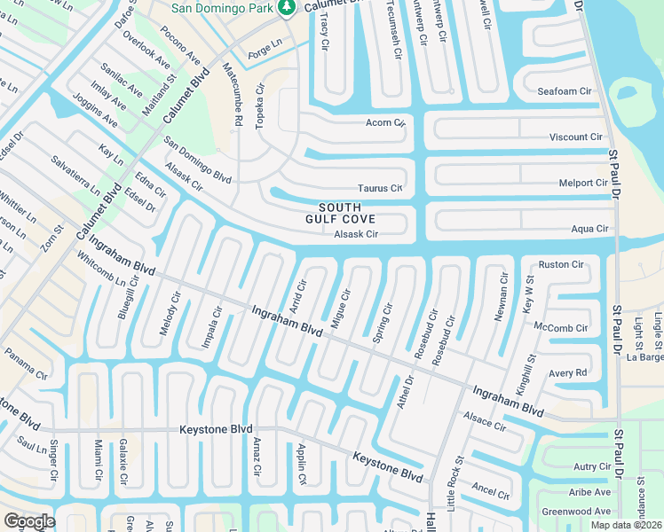 map of restaurants, bars, coffee shops, grocery stores, and more near 9296 Arrid Circle in Port Charlotte