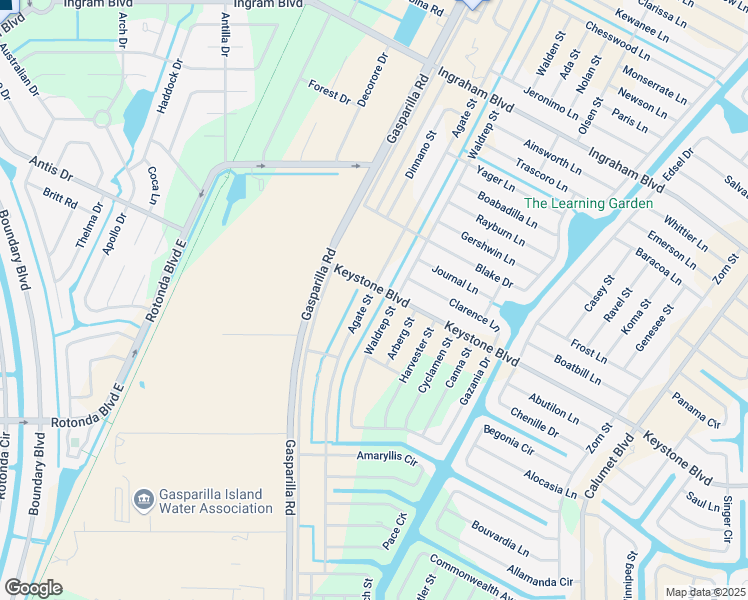 map of restaurants, bars, coffee shops, grocery stores, and more near 9187 Waldrep Street in Port Charlotte