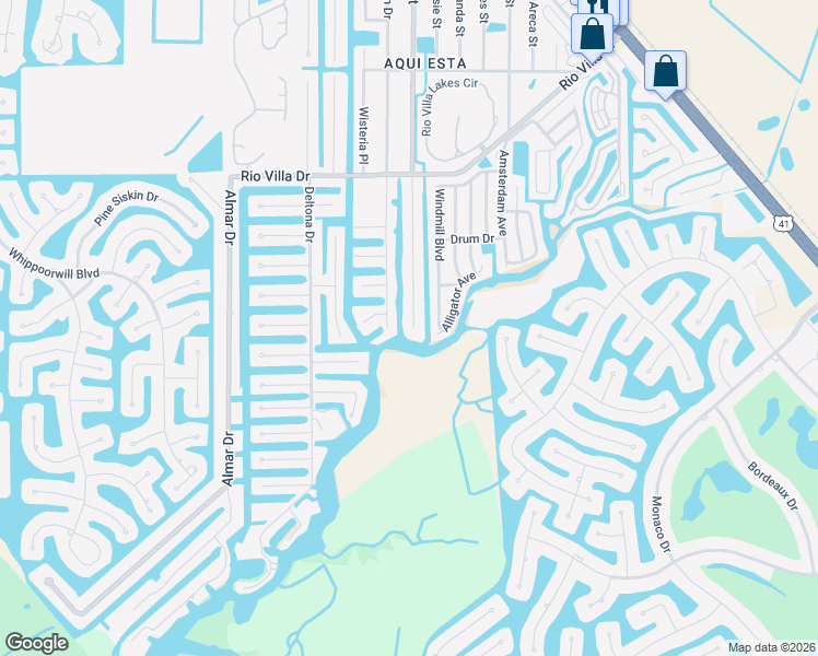 map of restaurants, bars, coffee shops, grocery stores, and more near 2 Alligator Avenue in Punta Gorda