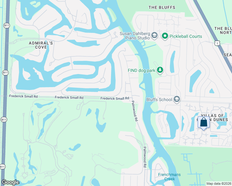 map of restaurants, bars, coffee shops, grocery stores, and more near 448 Mariner Drive in Jupiter