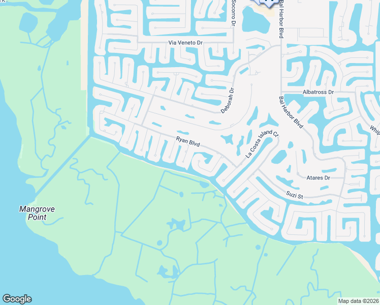 map of restaurants, bars, coffee shops, grocery stores, and more near 3812 Aves Island Court in Punta Gorda