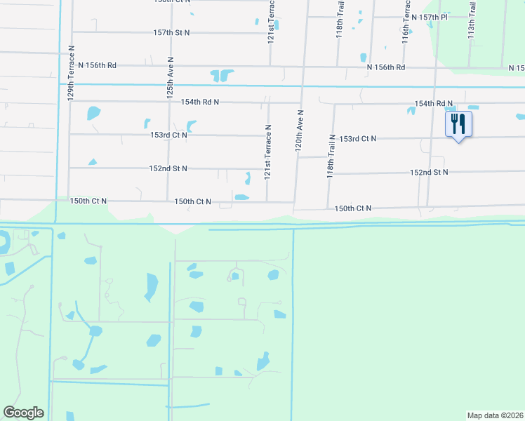 map of restaurants, bars, coffee shops, grocery stores, and more near 12114 150th Court North in Jupiter