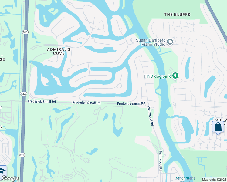 map of restaurants, bars, coffee shops, grocery stores, and more near 370 Eagle Drive in Jupiter