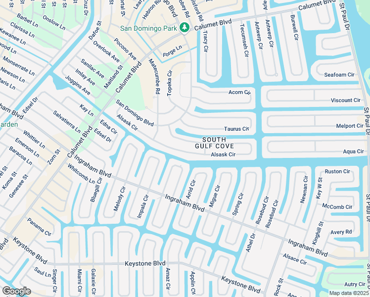map of restaurants, bars, coffee shops, grocery stores, and more near 15013 Alsask Circle in Port Charlotte