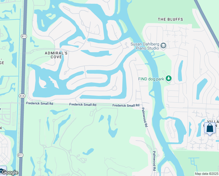 map of restaurants, bars, coffee shops, grocery stores, and more near 370 Eagle Drive in Jupiter