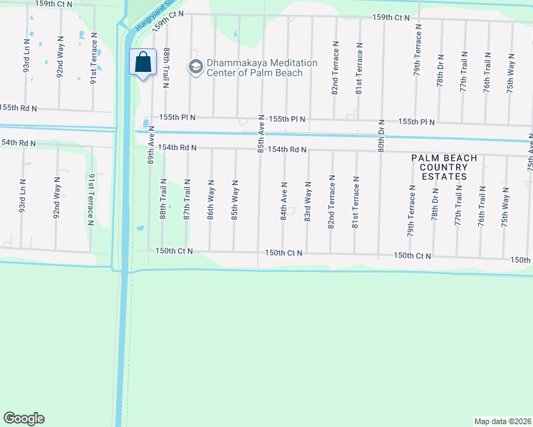 map of restaurants, bars, coffee shops, grocery stores, and more near 15174 85th Avenue North in West Palm Beach