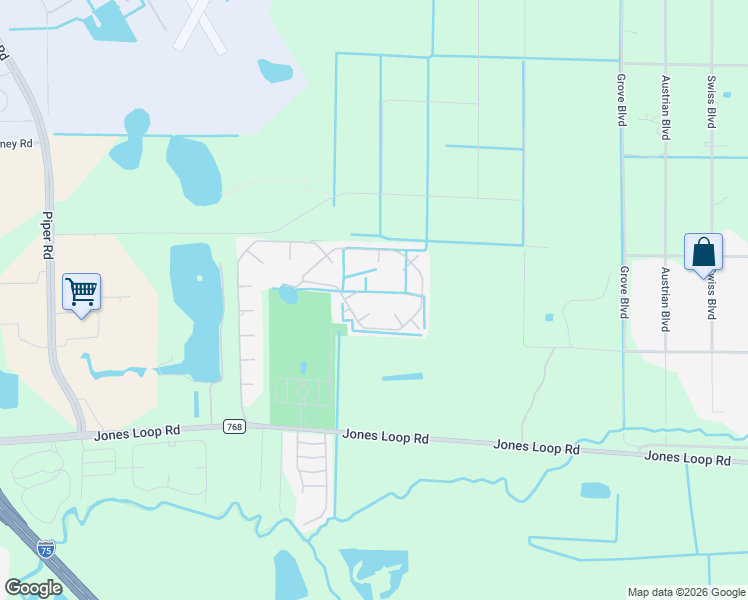 map of restaurants, bars, coffee shops, grocery stores, and more near Unnamed Road in Punta Gorda
